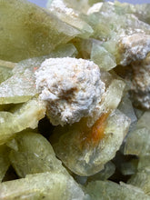 Load image into Gallery viewer, High-Grade Green Heulandite on Peach Stilbite Crystal Cluster | Deccan Traps, Maharashtra, India | Collector Mineral Specimen
