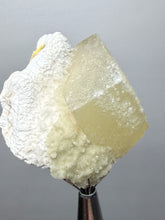 Load image into Gallery viewer, Rare Druzy Golden “Diamond” Calcite on Zeolite Matrix — Maharashtra, India | Collector Cabinet Specimen
