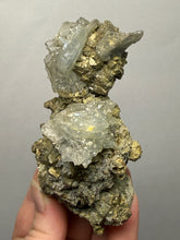 Load image into Gallery viewer, High-Grade Blue Barite with Iron Pyrite | Sidi Lahcen Mine, Nador, Morocco
