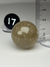 Load image into Gallery viewer, Golden Rutile Quartz (AKA Golden Angel Hair Quartz) Sphere
