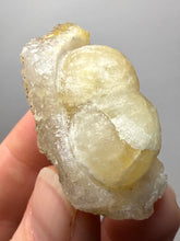 Load image into Gallery viewer, Rare Botryoidal Yellow Fluorite on Quartz Matrix  Collector Mineral Specimen – Maharashtra, India
