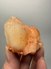 Load image into Gallery viewer, Red Heulandite on Cream Stilbite Zeolite Cluster – India (Collector Mineral Specimen)

