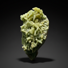 Load image into Gallery viewer, High-Grade Green Heulandite on Peach Stilbite Crystal Cluster | Deccan Traps, Maharashtra, India | Collector Mineral Specimen
