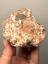 Load image into Gallery viewer, Peach Druzy Heulandite on Matrix – India | Rare Peach Crystal Mineral Specimen for Collectors &amp; Display
