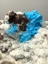 Load image into Gallery viewer, Rare Electric Blue Cavansite on Druzy Matrix – Collector Mineral Specimen | India
