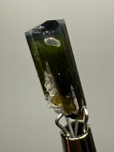 Load image into Gallery viewer, Blue Cap Dark Green Stak Nala Tourmaline with Cleavelandite – Haramosh Mountains, Pakistan | Thumbnail Specimen
