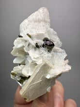 Load image into Gallery viewer, Dark Green Cap Stak Nala Tourmaline on Cleavelandite Matrix – Haramosh Mountains, Pakistan
