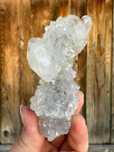 Load image into Gallery viewer, Clear Gem Apophyllite Encrusted Stalactite • Maharashtra, India
