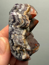 Load image into Gallery viewer, Premium Hematite-Phantom Deep Magenta Ametrine Cluster | Deccan Traps, India | Collector Mineral Specimen
