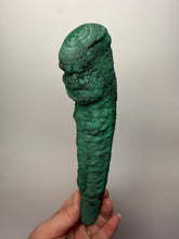 Load image into Gallery viewer, 8.5” Druzy Malachite Stalactite — Botryoidal “Cave” Formation | DR Congo  | Collector Mineral Specimen
