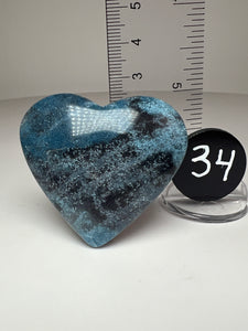 Blue Trolleite from Brazil • Heart