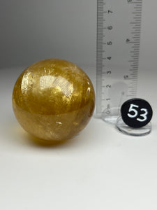 Golden Calcite Sphere • High Grade