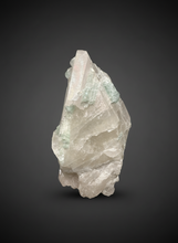 Load image into Gallery viewer, Blue Indicolite Tourmaline w Lepidolite on Quartz Matrix – Pegmatite Mineral Specimen from Pakistan
