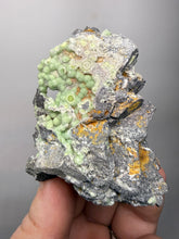 Load image into Gallery viewer, High-Grade Green Wavellite Collectors Specimen - Radiating Botryoidal Crystal Formation - Arkansas, USA
