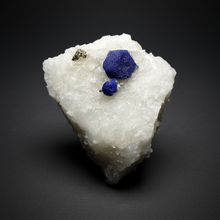 Load image into Gallery viewer, Afghan Lazurite Specimen | Deep Blue Lapis-Grade Crystal on Matrix | Collector Display Mineral
