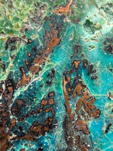 Load image into Gallery viewer, 4” Polished Native Copper in Chrysocolla — Display Specimen (Indonesia)
