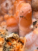 Load image into Gallery viewer, “Goblin Chalcedony” Pink &amp; Orange Druzy Botryoidal Stalactites — Tichka Massif, High Atlas, Morocco
