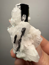 Load image into Gallery viewer, Dark Green Cap Stak Nala Tourmaline on Cleavelandite Matrix – Haramosh Mountains, Pakistan
