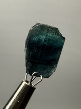 Load image into Gallery viewer, Raw Natural Blue Indicolite Tourmaline Gemstone – Mineral Thumbnail Specimen from Pakistan
