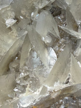 Load image into Gallery viewer, LARGE Silvery Bladed “Rose” Calcite Cluster – Yaogangxian Mine, Hunan, China
