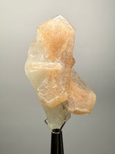 Load image into Gallery viewer, High-Grade Apophyllite on Pink Stilbite Zeolite | Indian Collector Mineral Specimen
