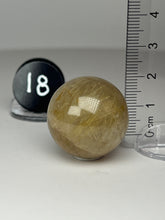 Load image into Gallery viewer, Golden Rutile Quartz (AKA Golden Angel Hair Quartz) Sphere
