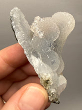 Load image into Gallery viewer, Druzy Chalcedony Stalactites with Druzy Clear Apophyllite | Maharashtra, India
