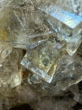 Load image into Gallery viewer, Yellow Fluorite on Quartz – Bull Vein | Lady Annabella Mine, Eastgate, Weardale, County Durham, England
