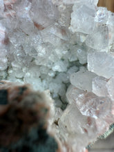 Load image into Gallery viewer, Red Phantom Apophyllite on Green Heulandite • Maharashtra, India
