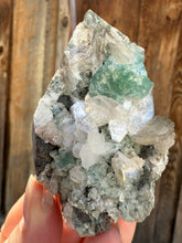 Load image into Gallery viewer, Mint Green (Disco Ball) Radial Apophyllite + White Heulandite • Maharashtra, India
