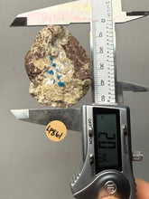 Load image into Gallery viewer, Rare Electric Blue Pentagonite on Druzy Matrix – Collector Mineral Specimen | India
