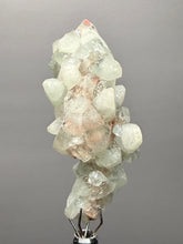 Load image into Gallery viewer, High-Grade Mint Apophyllite on Red Heulandite Stalactite (Deccan Traps, India)
