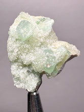 Load image into Gallery viewer, Luminous Mint Apophyllite with Glittering Druzy Sugar Quartz – India
