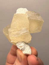 Load image into Gallery viewer, Rare Druzy Golden “Diamond” Calcite on Zeolite Matrix — Maharashtra, India | Collector Cabinet Specimen
