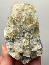 Load image into Gallery viewer, Yellow Fluorite on Quartz – Bull Vein | Lady Annabella Mine, Eastgate, Weardale, County Durham, England
