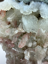 Load image into Gallery viewer, Pink and Pearl Heulandite + White Botryoidal Chalcopyrite • Maharashtra, India
