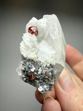Load image into Gallery viewer, High-Grade Naturally Faceted Red Spessartine Garnet on Matrix — Skardu, Pakistan

