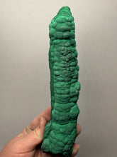 Load image into Gallery viewer, 8.1” High-Grade Malachite Stalactite “Cave” Formation | DR Congo | Mineral Collector Specimen
