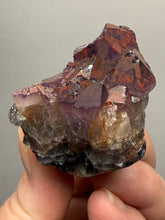 Load image into Gallery viewer, Premium Hematite-Phantom Deep Magenta Ametrine Cluster | Deccan Traps, India | Collector Mineral Specimen
