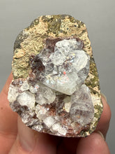 Load image into Gallery viewer, Lustrous Apophyllite over Red Heulandite (Zeolite Pocket) — Deccan Traps, Maharashtra, India
