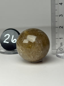 Golden Rutile Quartz (AKA Golden Angel Hair Quartz) Sphere