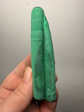 Load image into Gallery viewer, 3.5” Druzy Malachite Stalactite — Botryoidal “Cave” Formation | DR Congo  | Collector Mineral Specimen
