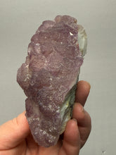 Load image into Gallery viewer, Etched Botryoidal Lavender Fluorite on Quartz Matrix

Collector Mineral Specimen — Hunan, China
