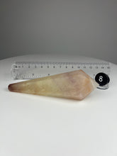 Load image into Gallery viewer, Dendrite Manganese and Iron Included Rainbow Fluorite Wand
