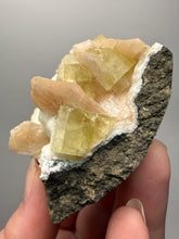 Load image into Gallery viewer, High-Grade Green Apophyllite on Stilbite Zeolite | Premium Indian Mineral Specimen

