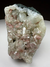 Load image into Gallery viewer, Pink and Pearl Heulandite + White Botryoidal Chalcopyrite • Maharashtra, India
