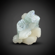 Load image into Gallery viewer, High-Grade Light Mint Green Apophyllite + White Stilbite | Deccan Traps, Maharashtra, India
