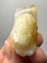 Load image into Gallery viewer, Rare Botryoidal Yellow Fluorite on Quartz Matrix  Collector Mineral Specimen – Maharashtra, India
