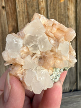 Load image into Gallery viewer, Storm Cloud Calcite on Orange Gemmy Heulandite Zeolite • Maharashtra, India
