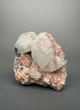 Load image into Gallery viewer, Rare Red Druzy Apophyllite with Red Stilbite Cluster | India | Collector Mineral Specimen
